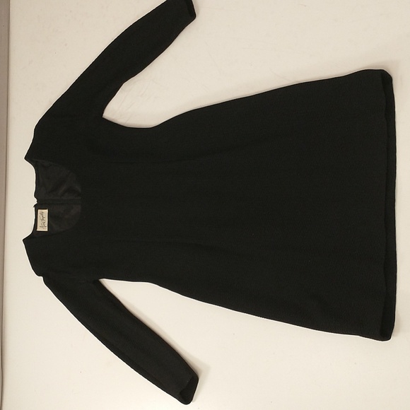 Anne Fogerty Vintage American Designer Classic Black Dress Midi Long Sleeve 8-10 - Picture 10 of 11